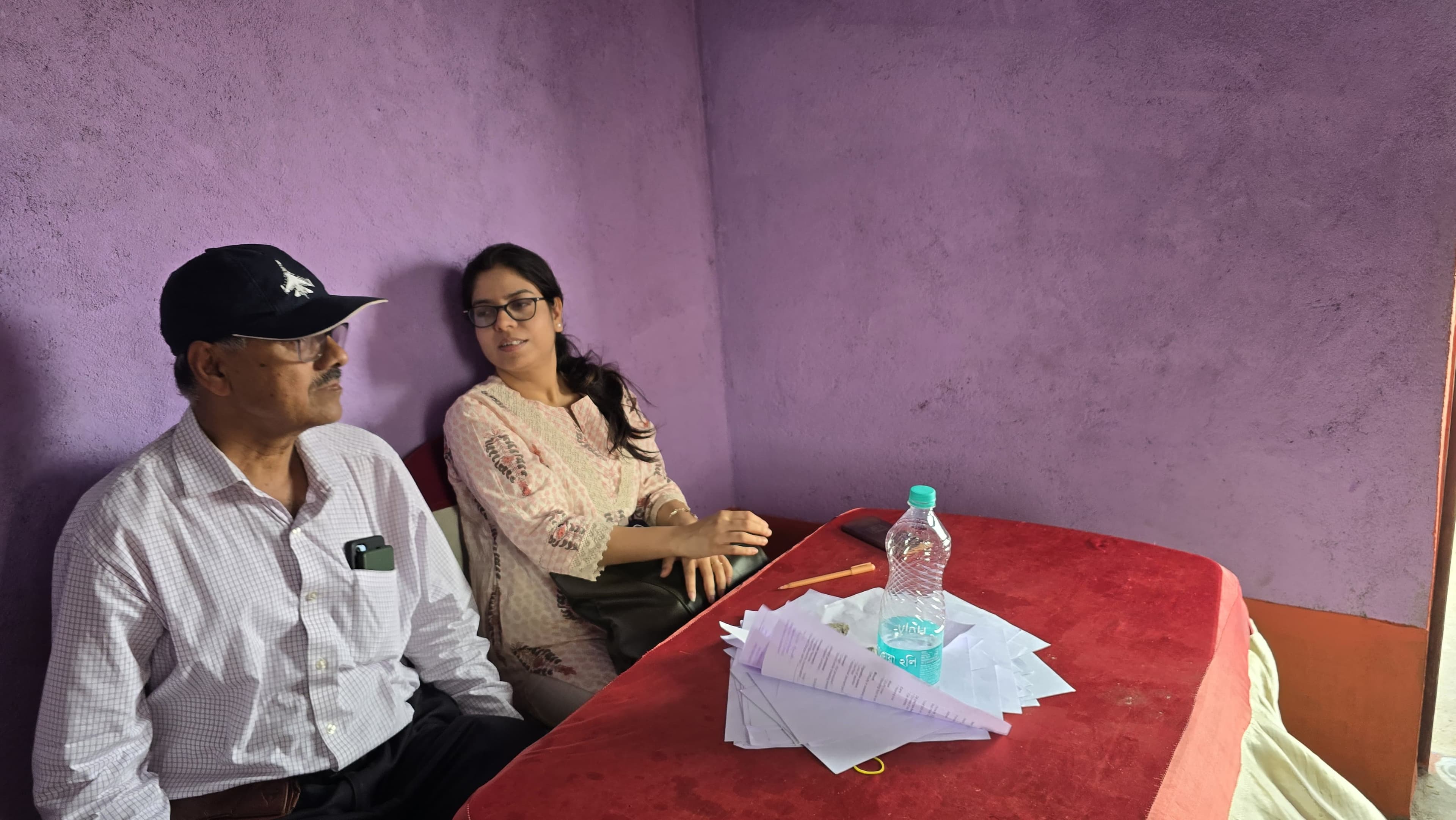 Volunteers at Ukhra health workshop